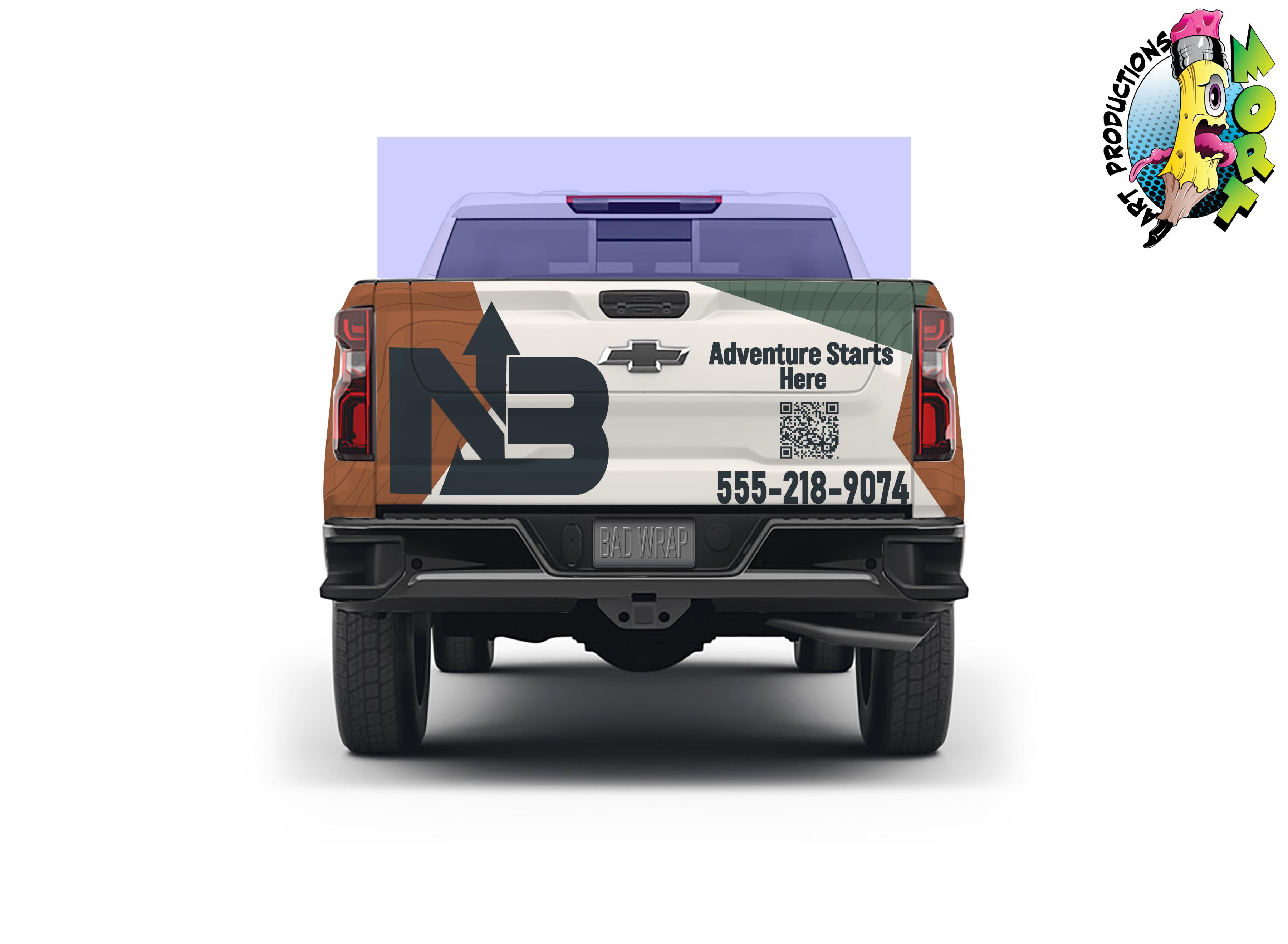 North Bound wrap rear view